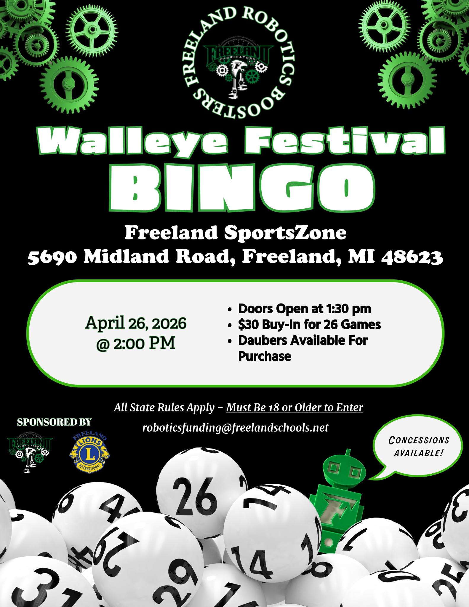 Walleye Fest Bingo